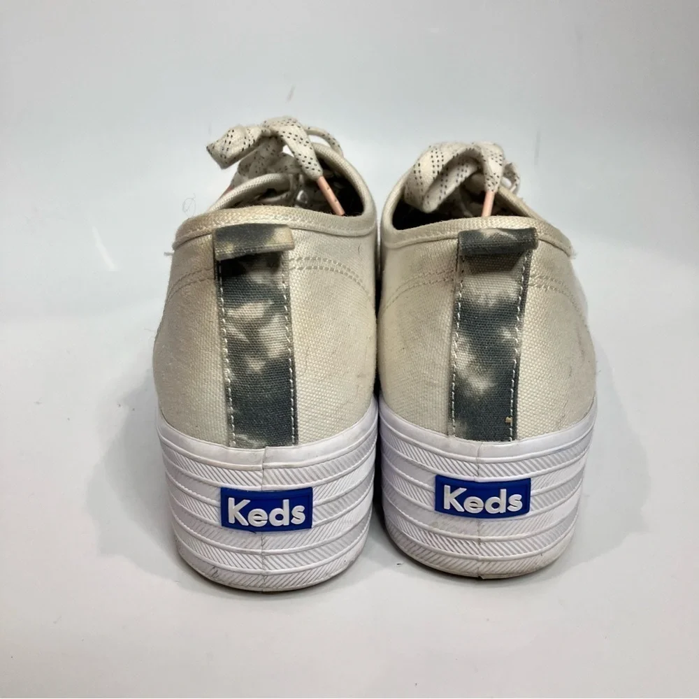 Keds Triple Up white canvas platform Sneakers size‎ 8.5